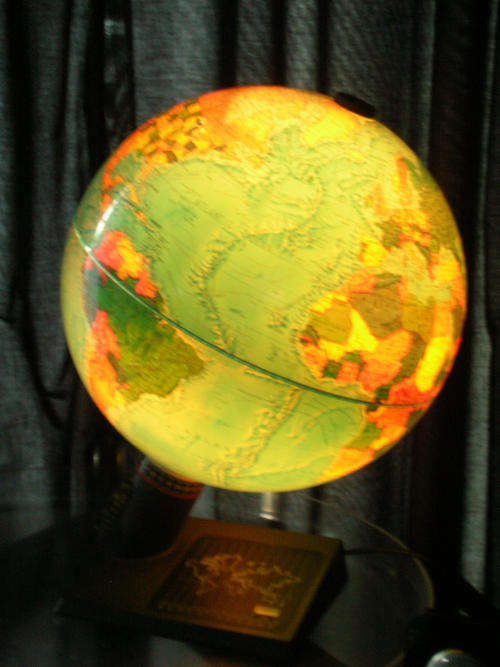 Retro Danish Scanglobe 2000 Mark II, 1985 Edition With Light