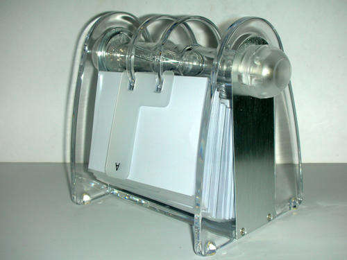 Retro German Perspex 'Rolodex' Mint Condition!