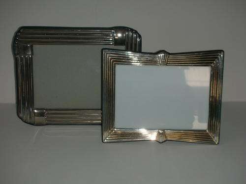 Vintage Art Deco Silver Plated Photo Frames