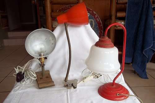3 Vintage retro lights for 1 bid - have a look