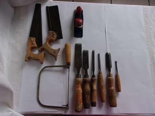 Lot of 10 vintage woodwork hand tools for 1 bid
