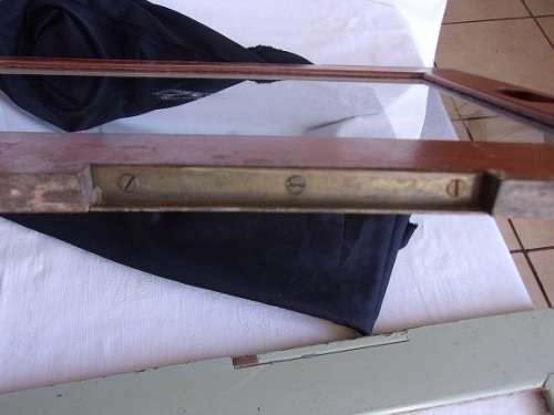 2 Vintage SAR compartment windows with etched springbok head & 2 framed train prints