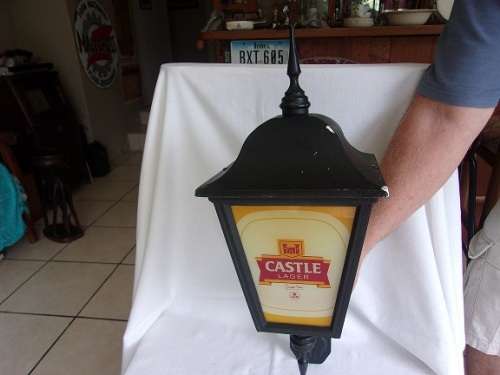Lovely vintage Castle Lager wall light