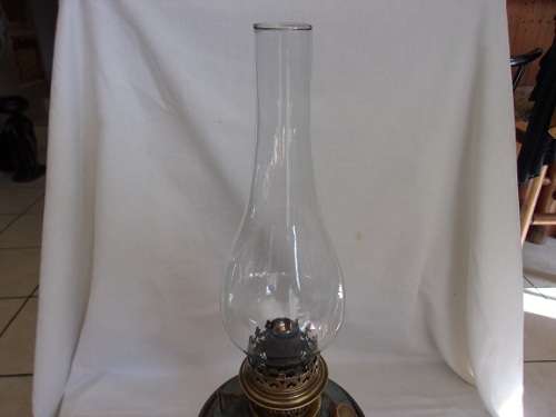 Antique Brilliant kerosene lantern with glass flue
