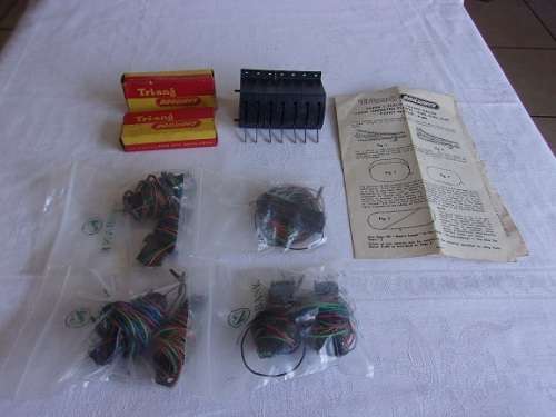 Vintage Tri-ang RT44 7 point Switch  Bank plus 9 X404 Point Motors