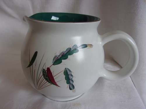 Vintage 31 piece Denby "Greenwheat" ceramic hors d'oeuvre set - designed by Albert Colledge