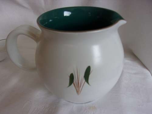 Vintage 31 piece Denby "Greenwheat" ceramic hors d'oeuvre set - designed by Albert Colledge