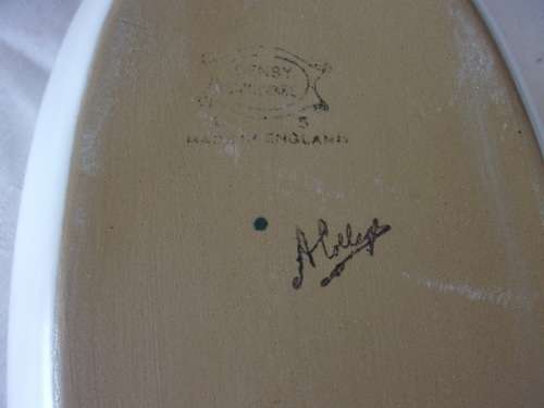 Vintage 31 piece Denby "Greenwheat" ceramic hors d'oeuvre set - designed by Albert Colledge