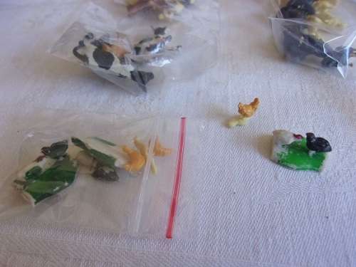 Huge lot of 76 miniature Hornby Railways people & 73 miniature Hornby Railways farm animals