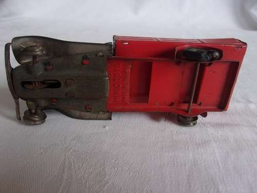 Vintage rare Tri-ang Minic tinplate friction pickup truck