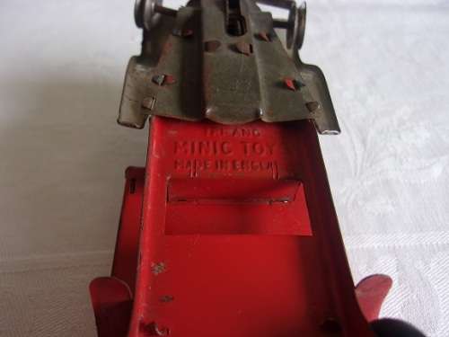 Vintage rare Tri-ang Minic tinplate friction pickup truck