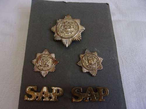 2 Sets of vintage SAP badges - 1960s