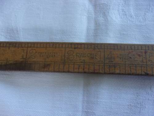 2 Vintage boxwood & brass and 2 steel rulers for 1 bid