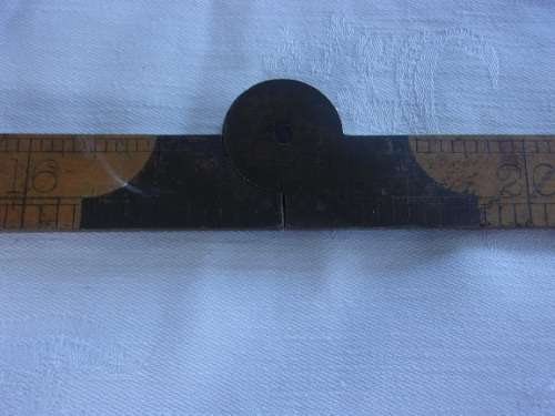 2 Vintage boxwood & brass and 2 steel rulers for 1 bid