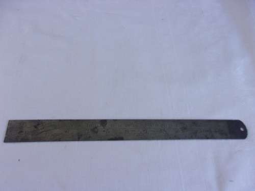 2 Vintage boxwood & brass and 2 steel rulers for 1 bid