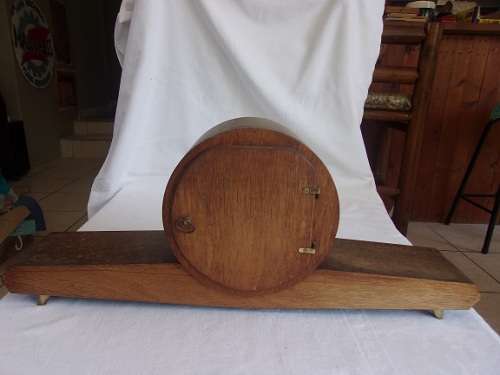 Vintage German Hermle art deco mantel clock - working