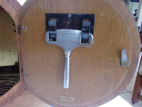 Vintage German Hermle art deco mantel clock - working