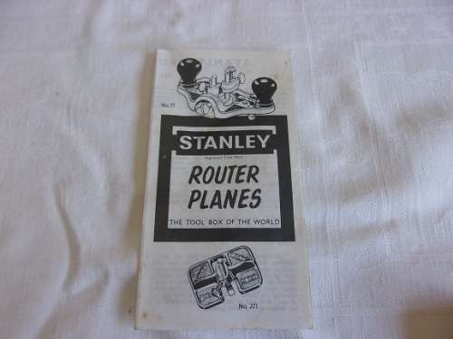 Vintage Stanley Router Plane No. 71 with cutters in original box