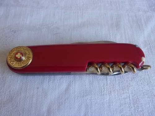 Limited edition Michel Jordi Victorinox Officier Suisse Ethno Knife & leather pouch