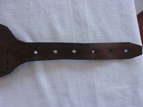 Antique hand stitched leather ammunition bandolier