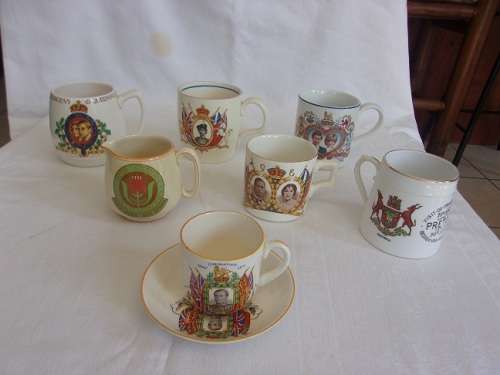 Large lot of vintage porcelain Royalty memorabilia for 1 bid