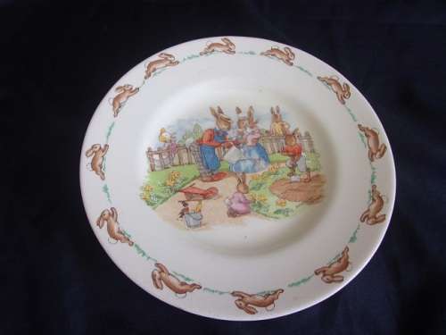 Vintage Royal Doulton Bunnykins 3 item breakfast set