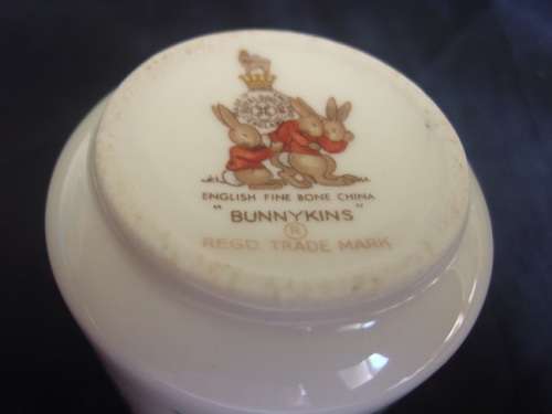 Vintage Royal Doulton Bunnykins 3 item breakfast set