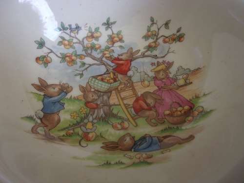 Vintage Royal Doulton Bunnykins 5 piece breakfast set - Golden Jubilee Celebration collection