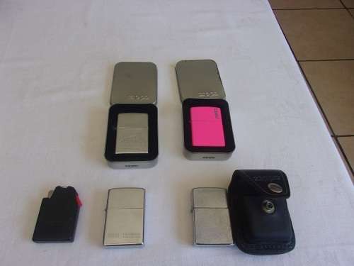 Collection of 4 vintage Zippo lighters for 1 bid - bargain buy