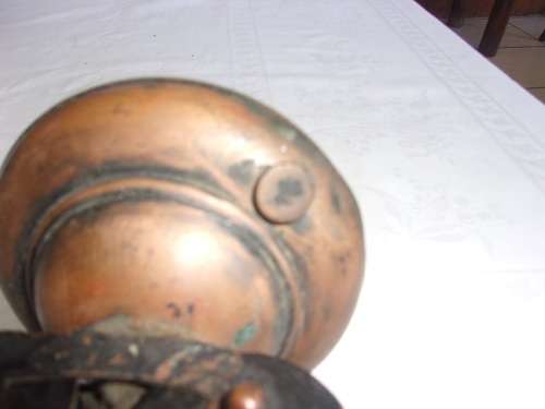 Antique copper rise and fall hanging lamp counterbalance pulley weight