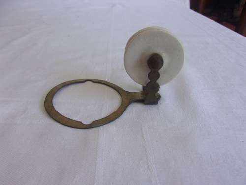 Antique copper rise and fall hanging lamp counterbalance pulley weight