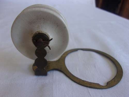 Antique copper rise and fall hanging lamp counterbalance pulley weight