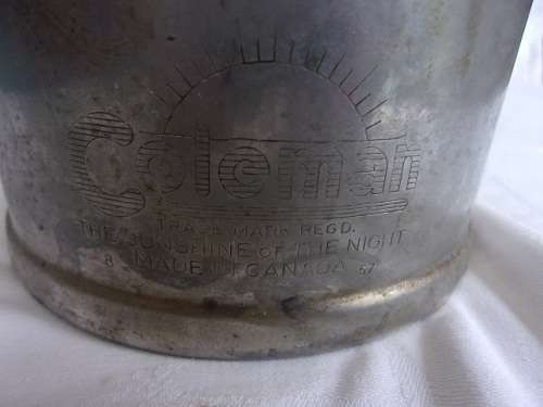 Vintage Coleman Model 249 pressure lantern - made in Canada