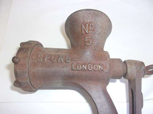 Vintage Enterprise Mfg Co no. 10 & Spong no. 5 grinders for 1 bid