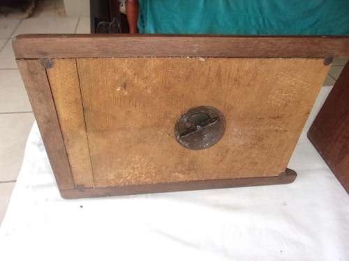 Rare Victorian Willcox & Gibbs sewing machine with wooden carry case