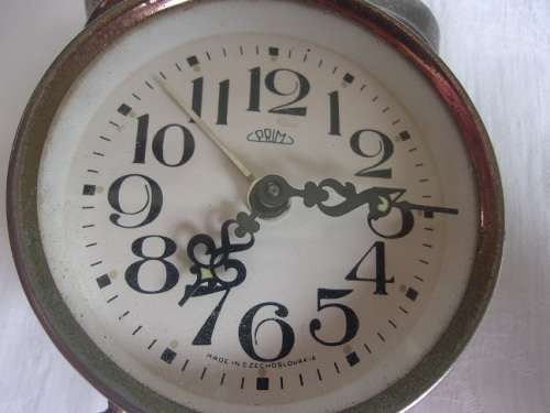 Vintage Prim alarm clock made in Czechoslovalia - working