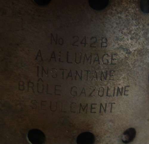 Pre WW2 Coleman 242 B Sport-Light  pressure lantern for restoration - made in Canada