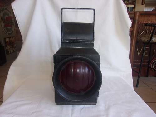 Vintage SAR/SAS guards van lamp with original burner