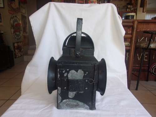 Vintage SAR/SAS guards van lamp with original burner