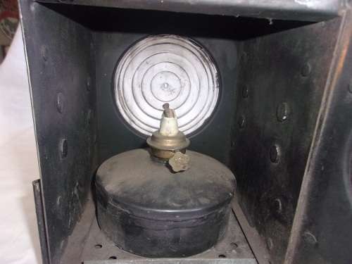 Vintage SAR/SAS guards van lamp with original burner