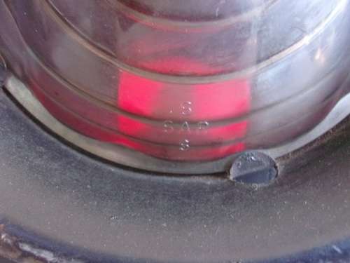 Vintage SAR/SAS guards van lamp with original burner