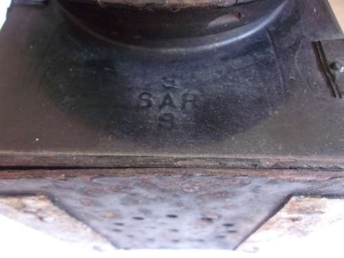 Vintage SAR/SAS guards van lamp with original burner