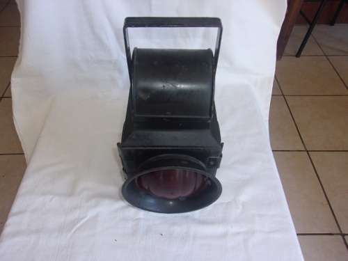 Vintage SAR/SAS guards van lamp with original burner