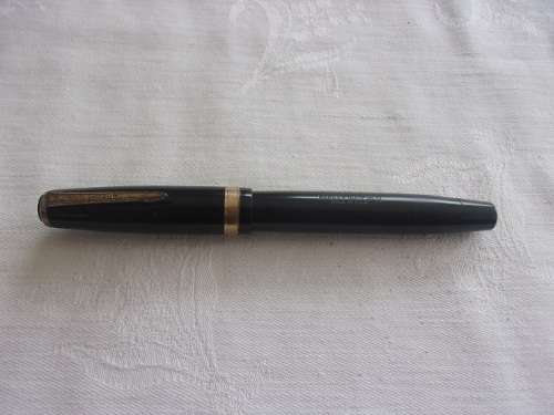 Vintage Parker Duofold gold filled button filler fountain pen