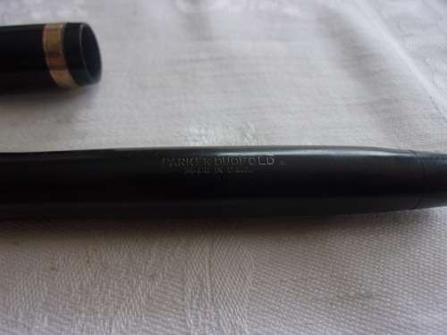 Vintage Parker Duofold gold filled button filler fountain pen