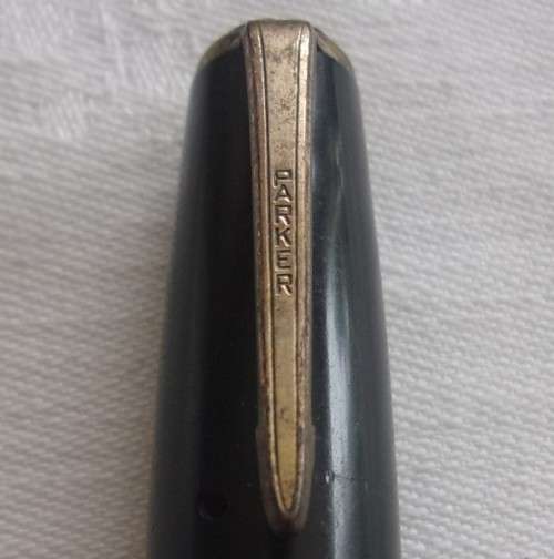 Vintage Parker Duofold gold filled button filler fountain pen