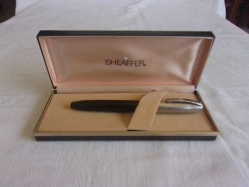 Vintage cased Sheaffer Snorkel White Dot fountain pen - made in Australia