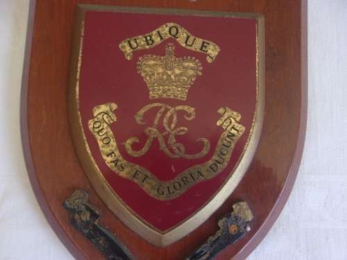 2 Vintage Royal Engineers mess plaques for 1 bid