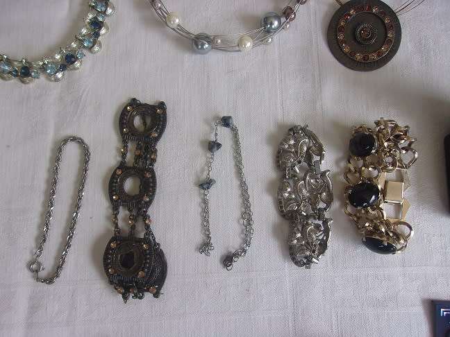Large lot of vintage costume jewellery in an old box