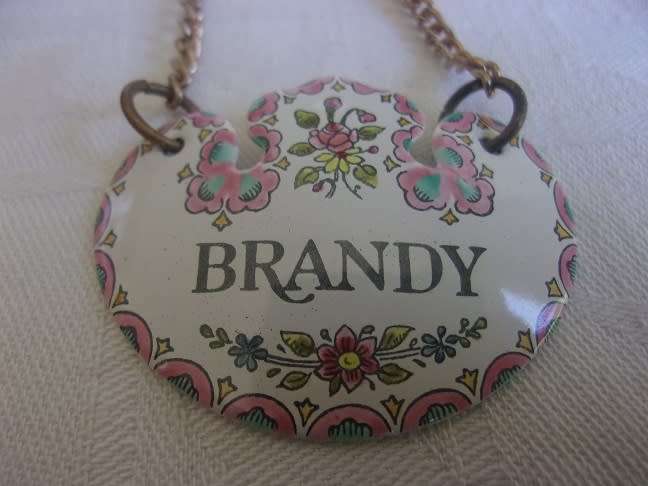 2 Vintage porcelain Royal Adderley & 3 Halcyon Days Enamel decanter labels for 1 bid